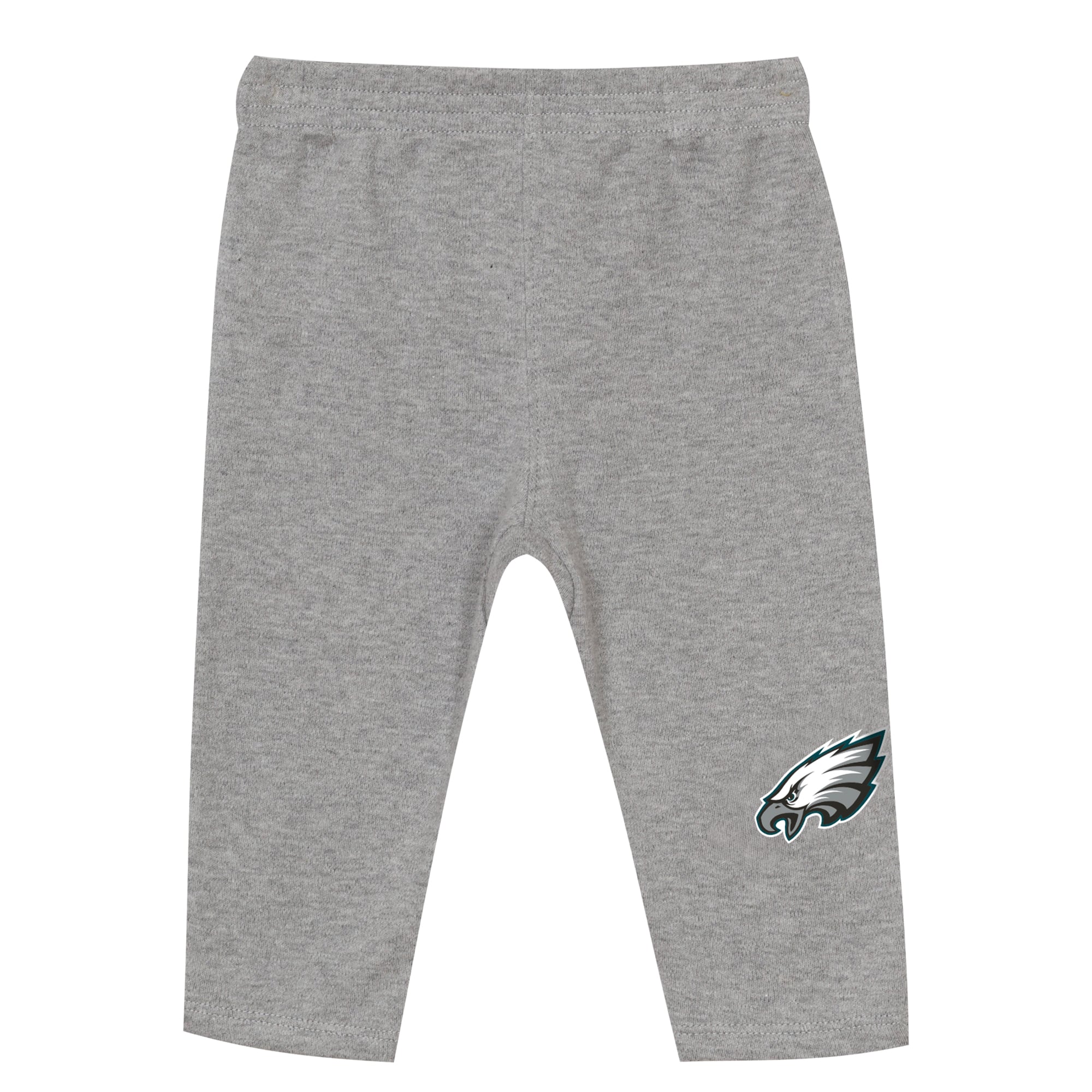Ensemble body et pantalon deux pièces en jersey noir/gris chiné Philadelphia Eagles pour bébé Outerstuff